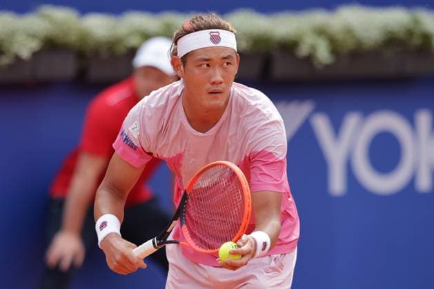 Tennis Men ATP, Tennis Men Tour 500 European Open Hamburg, Hamburg Open ATP 500 2024 , 18 07 2024 , Zhizhen Zhang CHN serving Copyright: FernandoxSoares