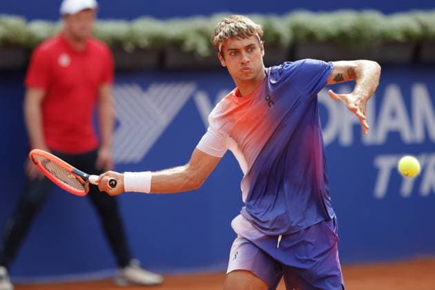 Tennis Men ATP, Tennis Men Tour 500 European Open Hamburg, Hamburg Open ATP 500 2024 , 18 07 2024 , Flavio Cobolli ITA plays a forehand Copyright: FernandoxSoares