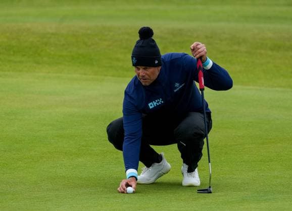 Henrik Stenson on the 5th hole. The British Open Championship, Day One, Golf, Royal Troon, Troon, UK - 18 July 2024  Copyright: xStuartxWallace Shutterstockx 14588001bj