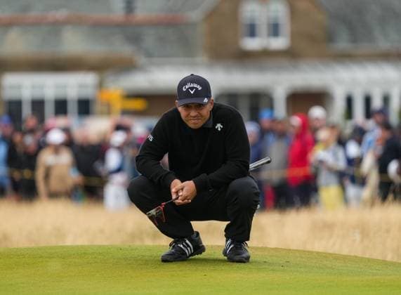 Xander Schauffele on the 2nd hole. The British Open Championship, Day One, Golf, Royal Troon, Troon, UK - 18 July 2024  Copyright: xStuartxWallace Shutterstockx 14588001by