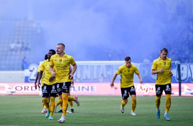 240718 Players of Elfsborg during the UEFA Europa League qualification match between Pafos and Elfsborg on July 18, 2024 in Limassol Photo Alex Nicodim BILDBYRAN COP 282 AN0007 fotboll football soccer fotball uefa europa league pafos elfsborg bbeng  Copyright: ALEXxNICODIM BB240718BB633