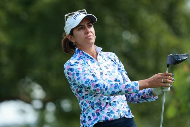 DANA Open SYLVANIA, OHIO - JULY 18: Paula Reto of South Africa tees off on the third hole during Day One of the Dana Open golf tournament at Highland Meadows Golf Club in Sylvania, Ohio USA, on Thursday, July 18, 2024. Sylvania Ohio United States  Copyright: xJorgexLemusx originalFilename:lemus-danaopen240718_npk0j.jpg