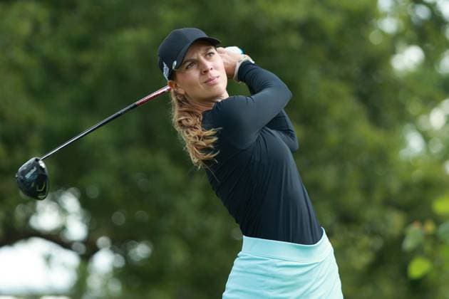 DANA Open SYLVANIA, OHIO - JULY 18: Morgane Metraux of Switzerland tees off on the third hole during Day One of the Dana Open golf tournament at Highland Meadows Golf Club in Sylvania, Ohio USA, on Thursday, July 18, 2024. Sylvania Ohio United States  Copyright: xJorgexLemusx originalFilename:lemus-danaopen240718_npJkc.jpg