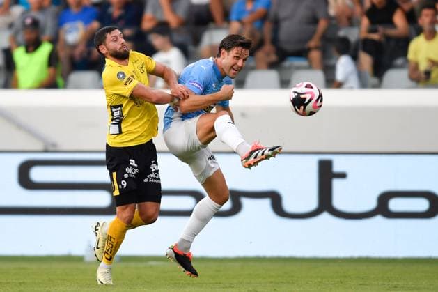 240718 Arber Zeneli of Egypt of Elfsborg during the UEFA Europa League qualification match between Pafos and Elfsborg on July 18, 2024 in Limassol Photo Alex Nicodim BILDBYRAN COP 282 AN0007 fotboll football soccer fotball uefa europa league pafos elfsborg bbeng  Copyright: ALEXxNICODIM BB240718BB675