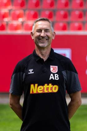 18 07 2024, Football, GER, Season 2024 2025, 2 Liga,Press event, SSV Jahn Regensburg Achim Beierlorzer SSV Jahn Regensburg, 2 BL, Porträttermin 2024 2025 DFL REGULATIONS PROHIBIT ANY USE OF PHOTOGRAPHS AS IMAGE SEQUENCES AND OR QUASI VIDEO Regensburg Bayern Germany Jahnstadion Regensburg