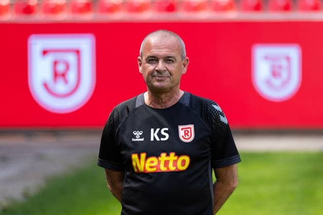 18 07 2024, Football, GER, Season 2024 2025, 2 Liga,Press event, SSV Jahn Regensburg Klaus Schneider SSV Jahn Regensburg, 2 BL, Porträttermin 2024 2025 DFL REGULATIONS PROHIBIT ANY USE OF PHOTOGRAPHS AS IMAGE SEQUENCES AND OR QUASI VIDEO Regensburg Bavaria Germany Jahnstadion Regensburg