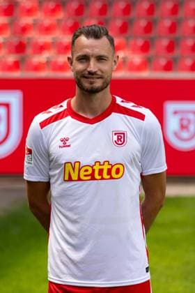 18 07 2024, Football, GER, Season 2024 2025, 2 Liga,Press appointment, SSV Jahn Regensburg Florian Ballas SSV Jahn Regensburg, 2 BL, Porträttermin 2024 2025 DFL REGULATIONS PROHIBIT ANY USE OF PHOTOGRAPHS AS IMAGE SEQUENCES AND OR QUASI VIDEO Regensburg Bayern Germany Jahnstadion Regensburg