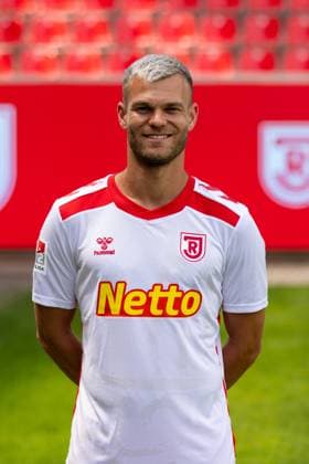 18 07 2024, Football, GER, Season 2024 2025, 2 Liga,Press appointment, SSV Jahn Regensburg Benedikt Saller SSV Jahn Regensburg, 2 BL, Porträttermin 2024 2025 DFL REGULATIONS PROHIBIT ANY USE OF PHOTOGRAPHS AS IMAGE SEQUENCES AND OR QUASI VIDEO Regensburg Bavaria Germany Jahnstadion Regensburg