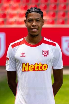 18 07 2024, Football, GER, Season 2024 2025, 2 Liga,Press appointment, SSV Jahn Regensburg Noah Ganaus SSV Jahn Regensburg, 2 BL, Porträttermin 2024 2025 DFL REGULATIONS PROHIBIT ANY USE OF PHOTOGRAPHS AS IMAGE SEQUENCES AND OR QUASI VIDEO Regensburg Bavaria Germany Jahnstadion Regensburg