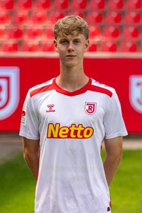 18 07 2024, Football, GER, Season 2024 2025, 2 Liga,Press appointment, SSV Jahn Regensburg Leopold Wurm SSV Jahn Regensburg, 2 BL, Porträttermin 2024 2025 DFL REGULATIONS PROHIBIT ANY USE OF PHOTOGRAPHS AS IMAGE SEQUENCES AND OR QUASI VIDEO Regensburg Bavaria Germany Jahnstadion Regensburg