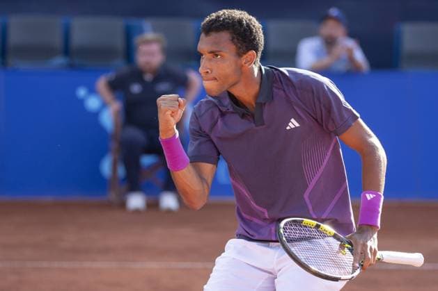 Gstaad Switzerland, 07 18 2024: Felix Auger-Aliassime (CAN) in action during EFG Swiss Open. during EFG Swiss Open Gstaad, International Tennis match in Gstaad, Switzerland, July 18 2024  Copyright: xPatrickxDancel IPAxSportx xipa-ax xx IPA_48096616 IPA_Agency_IPA48096616