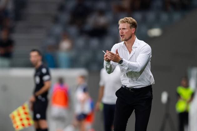 240718 Manager Oscar Hiljemark of Elfsborg during the UEFA Europa League qualification match between Pafos and Elfsborg on July 18, 2024 in Limassol Photo Alex Nicodim BILDBYRAN COP 282 AN0007 fotboll football soccer fotball uefa europa league pafos elfsborg bbeng  Copyright: ALEXxNICODIM BB240718BB740