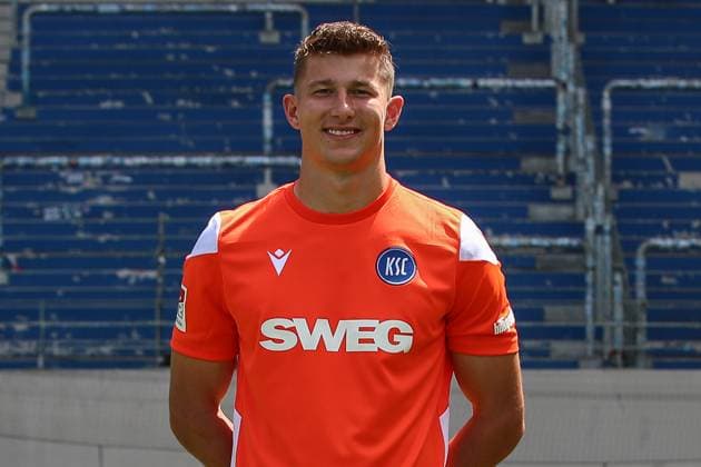 Max Weiss Karlsruher SC 01 GER, Karlsruher SC, Football, 2 Bundesliga, portrait date 2024 2025, 18 07 2024 GER, Karlsruher SC, Football, 2 Bundesliga, portrait date 2024 2025, 18 07 2024 Karlsruhe Copyright: xEibner-Pressefoto JanxPrihodax EP_JPA