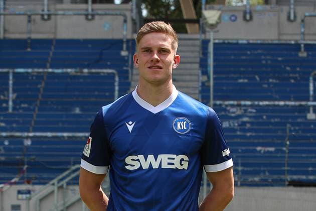 David Herold Karlsruher SC 20 GER, Karlsruher SC, Football, 2 Bundesliga, portrait date 2024 2025, 18 07 2024 GER, Karlsruher SC, Football, 2 Bundesliga, portrait date 2024 2025, 18 07 2024 Karlsruhe Copyright: xEibner-Pressefoto JanxPrihodax EP_JPA