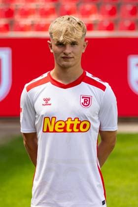 18 07 2024, Football, GER, Season 2024 2025, 2 Liga,Press event, SSV Jahn Regensburg Max Meyer SSV Jahn Regensburg, 2 BL, Porträttermin 2024 2025 DFL REGULATIONS PROHIBIT ANY USE OF PHOTOGRAPHS AS IMAGE SEQUENCES AND OR QUASI VIDEO Regensburg Bayern Germany Jahnstadion Regensburg