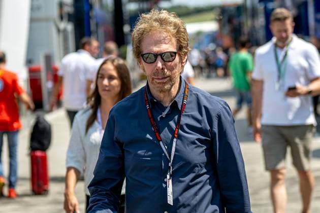MOGYOROD, HUNGARY: Jerry Bruckheimer, famous movie star, at the 2024 Formula 1 Hungarian Grand Prix at the Hungaroring in Mogyorod, Hungary.