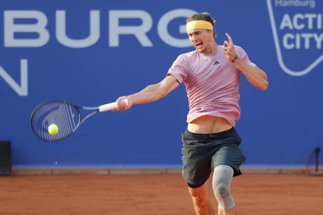 Tennis Men ATP, Tennis Men Tour 500 European Open Hamburg, Hamburg Open ATP 500 2024 , 18 07 2024 , Alexander Zverev GER plays a forehand Copyright: FernandoxSoares