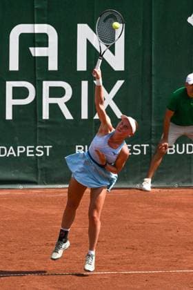 Suzan Lamens (NED) during the quarter finals match vs. Aliaksandra Sasnovich at the WTA250 Hungarian Gran Prix Tennis on 19th July 2024 at Romai Teniszakademia, Budapest, Hungary  Copyright: xVincenzoxOrlando IPAxSportx xipax xx IPA_48107818 IPA_Agency_IPA48107818