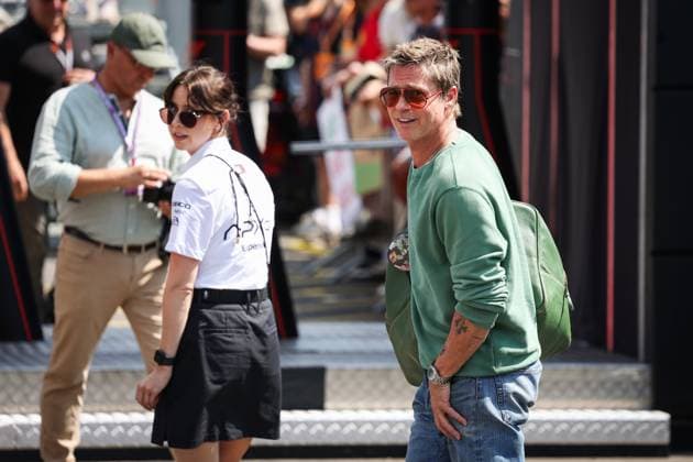PITT Brad (USA), actor playing Sonny Hayes, driver of the fictional APX GP team in the Apex F1 movie by Apple Studios Bruckheimer Films, portrait during the Formula 1 Hungarian Grand Prix 2024, 13th round of the 2024 Formula One World Championship, WM, Weltmeisterschaft from July 19 to 21, 2024 on the Hungaroring, in Mogyorod, Hungary - F1 - HUNGARIAN GRAND PRIX 2024 DPPI Panoramic  240719_R13_UNGHERIA_DP_AV6_5368