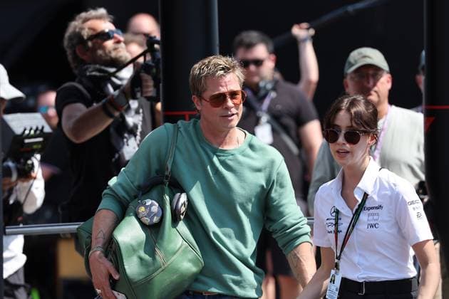 19 07 2024, Hungaroring, Budapest, FORMULA 1 HUNGARIAN GRAND PRIX 2024 , in the picture actor Brad Pitt arrives for filming in the paddock of Budapest Defodi 506 20240719 hbr 0234 Defodi-506