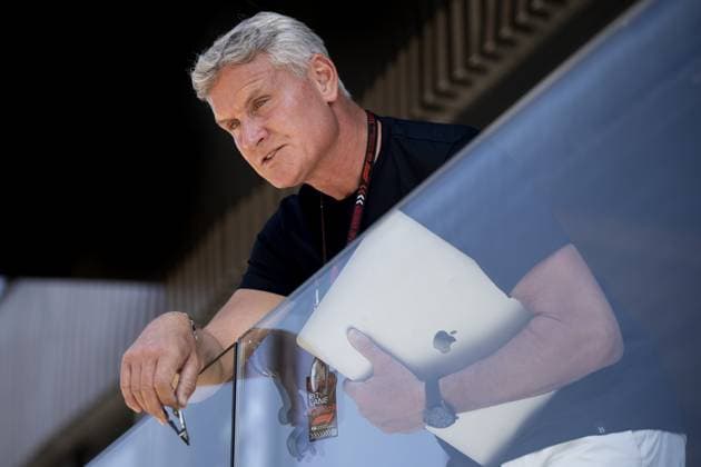 BUDAPEST - David Coulthard prior to the 1st free practice at the Hungaroring Circuit in the run-up to the Hungarian Grand Prix. ANP SANDER KONING xVIxANPxSportx xxANPxIVx 503770999 originalFilename: 503770999.jpg