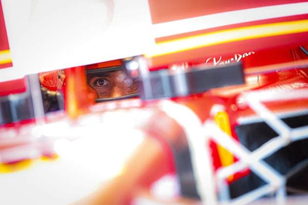 SAINZ Carlos (spa), Scuderia Ferrari SF-24, portrait during the Formula 1 Hungarian Grand Prix 2024, 13th round of the 2024 Formula One World Championship, WM, Weltmeisterschaft from July 19 to 21, 2024 on the Hungaroring, in Mogyorod, Hungary - F1 - HUNGARIAN GRAND PRIX 2024 DPPI Panoramic  240719_R13_UNGHERIA_DP_EA024169