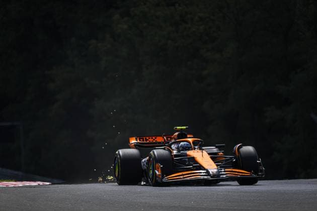 04 NORRIS Lando (gbr), McLaren F1 Team MCL38, action during the Formula 1 Hungarian Grand Prix 2024, 13th round of the 2024 Formula One World Championship, WM, Weltmeisterschaft from July 19 to 21, 2024 on the Hungaroring, in Mogyorod, Hungary - F1 - HUNGARIAN GRAND PRIX 2024 DPPI Panoramic  240719_R13_UNGHERIA_DP_AV3_6909
