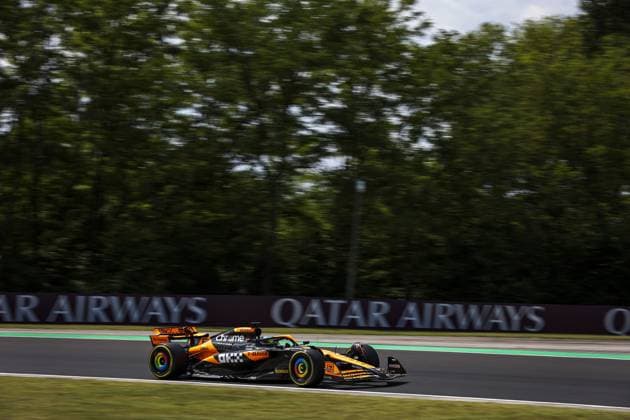 81 PIASTRI Oscar (aus), McLaren F1 Team MCL38, action during the Formula 1 Hungarian Grand Prix 2024, 13th round of the 2024 Formula One World Championship, WM, Weltmeisterschaft from July 19 to 21, 2024 on the Hungaroring, in Mogyorod, Hungary - F1 - HUNGARIAN GRAND PRIX 2024 DPPI Panoramic  240719_R13_UNGHERIA_DP_AV6_6718