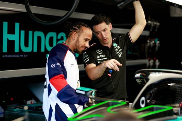 44 Lewis Hamilton GBR, Mercedes AMG Petronas F1 Team , F1 Grand Prix of Hungary at Hungaroring on July 19, 2024 in Budapest, Hungary Photo by HOCH ZWEI Budapest Hungary