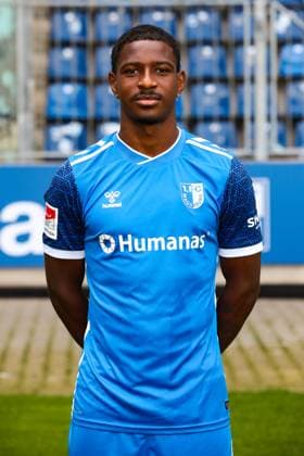 Bryan Teixeira, 1 FC Magdeburg 2 Soccer Bundesliga portrait appointment 2 BL 2024 2025 official photo appointment 1 FC Magdeburg in the Avnet Arena in Magdeburg portrait, portrait, single image, Germany, Soccer, Men, GER, 18 07 2024 Christian Schroedter