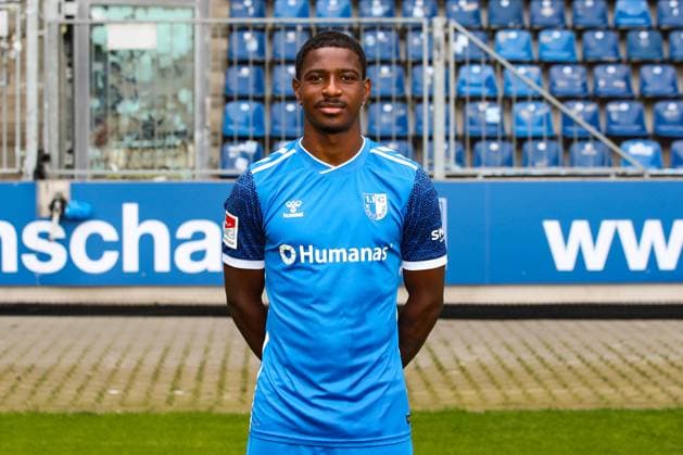 Bryan Teixeira, 1 FC Magdeburg 2 Soccer Bundesliga portrait appointment 2 BL 2024 2025 official photo appointment 1 FC Magdeburg in the Avnet Arena in Magdeburg portrait, portrait, single image, Germany, Soccer, Men, GER, 18 07 2024 Christian Schroedter