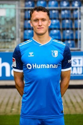 Martijn Kaars, 1 FC Magdeburg 2 Soccer Bundesliga portrait appointment 2 BL 2024 2025 official photo appointment 1 FC Magdeburg in the Avnet Arena in Magdeburg portrait, portrait, single image, Germany, football, men, GER, 18 07 2024 Christian Schroedter