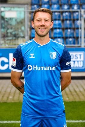 Connor Krempicki, 1 FC Magdeburg 2 Soccer Bundesliga portrait appointment 2 BL 2024 2025 official photo appointment 1 FC Magdeburg in the Avnet Arena in Magdeburg portrait, portrait, single picture, Germany, Soccer, Men, GER, 18 07 2024 Christian Schroedter