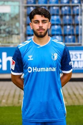 Abu Bekir Ömer El Zein, 1 FC Magdeburg 2 Soccer Bundesliga portrait appointment 2 BL 2024 2025 official photo appointment 1 FC Magdeburg in the Avnet Arena in Magdeburg portrait, portrait, single picture, Germany, Soccer, Men, GER, 18 07 2024 Christian Schroedter