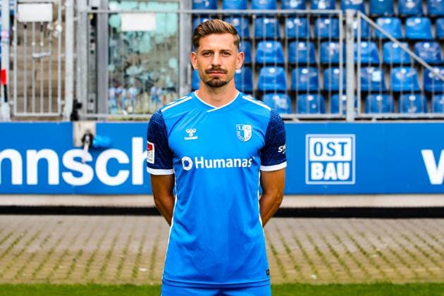 Alexander Nollenberger, 1 FC Magdeburg 2 Soccer Bundesliga portrait appointment 2 BL 2024 2025 official photo appointment 1 FC Magdeburg in the Avnet Arena in Magdeburg portrait, portrait, single picture, Germany, football, men, GER, 18 07 2024 Christian Schroedter