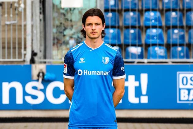 Jean Hugonet, 1 FC Magdeburg 2 Soccer Bundesliga portrait appointment 2 BL 2024 2025 official photo appointment 1 FC Magdeburg in the Avnet Arena in Magdeburg portrait, portrait, single picture, Germany, football, men, GER, 18 07 2024 Christian Schroedter