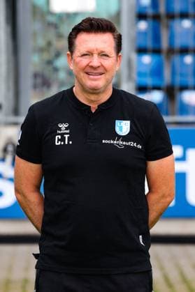 Coach Christian Titz, 1 FC Magdeburg 2 Soccer Bundesliga portrait appointment 2 BL 2024 2025 official photo appointment 1 FC Magdeburg in the Avnet Arena in Magdeburg portrait, portrait, single picture, Germany, football, men, GER, 18 07 2024 Christian Schroedter
