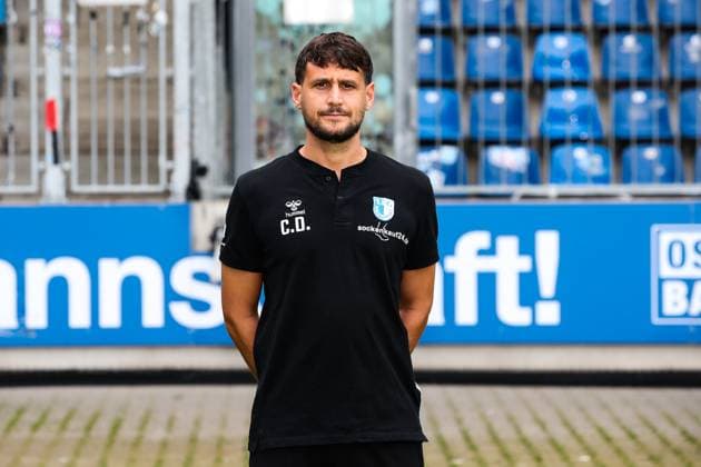 Physiotherapist Cedric D Antonio 1 FC Magdeburg , 1 FC Magdeburg 2 Soccer Bundesliga portrait appointment 2 BL 2024 2025 official photo appointment 1 FC Magdeburg at the Avnet Arena in Magdeburg portrait, portrait, single picture, Germany, Soccer, Men, GER, 18 07 2024 Christian Schroedter