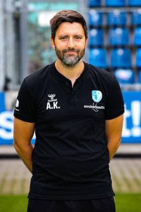 Co coach Andre Kilian, 1 FC Magdeburg 2 Soccer Bundesliga portrait appointment 2 BL 2024 2025 official photo appointment 1 FC Magdeburg in the Avnet Arena in Magdeburg portrait, portrait, single picture, Germany, football, men, GER, 18 07 2024 Christian Schroedter