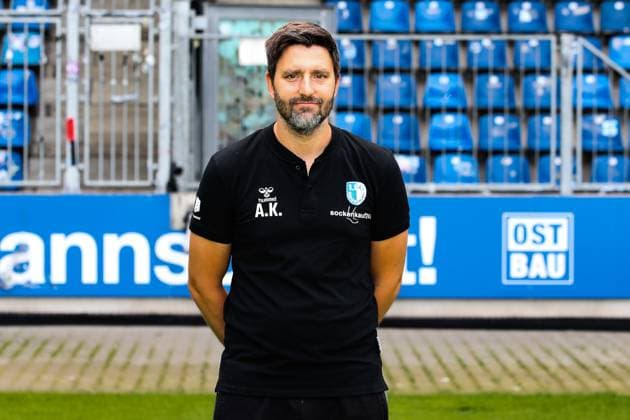 Co coach Andre Kilian, 1 FC Magdeburg 2 Soccer Bundesliga portrait appointment 2 BL 2024 2025 official photo appointment 1 FC Magdeburg in the Avnet Arena in Magdeburg portrait, portrait, single picture, Germany, football, men, GER, 18 07 2024 Christian Schroedter