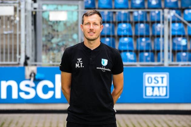 Goalkeeper coach Matthias Tischer, 1 FC Magdeburg 2 Soccer Bundesliga portrait appointment 2 BL 2024 2025 official photo appointment 1 FC Magdeburg in the Avnet Arena in Magdeburg portrait, portrait, single picture, Germany, football, men, GER, 18 07 2024 Christian Schroedter
