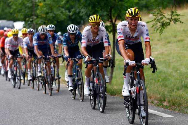 Tour de France 2024 - Stage 19 ISOLA 2000, FRANCE - JULY 19 : Politt Nils (GER) of UAE Team Emirates during stage 19 of the 111th edition of the Tour de France 2024 cycling race, a stage of 144,6 kms with start in Embrun and finish in Isola 2000 on July 19, 2024 in Isola 2000, France, 19 07 2024 Isola 2000 France  Copyright: xLucaxBettinix