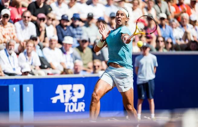 240719 Rafael Nadal of Spain during day 5 of the Nordea Open on July 19, 2024 in Bastad Photo Niclas Jönsson BILDBYRAN COP 273 NO0289 tennis atp 250 nordea open bbeng  Copyright: NICLASxJÖNSSON BB240719NO046