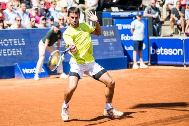 240719 Mariano Navone of Argentina during day 5 of the Nordea Open on July 19, 2024 in Bastad Photo Niclas Jönsson BILDBYRAN COP 273 NO0289 tennis atp 250 nordea open bbeng  Copyright: NICLASxJÖNSSON BB240719NO050