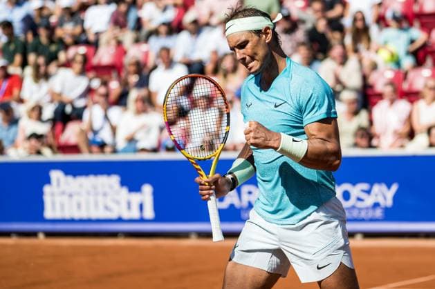 240719 Rafael Nadal of Spain celebrates during day 5 of the Nordea Open on July 19, 2024 in Bastad Photo Niclas Jönsson BILDBYRAN COP 273 NO0289 tennis atp 250 nordea open bbeng jubel  Copyright: NICLASxJÖNSSON BB240719NO055