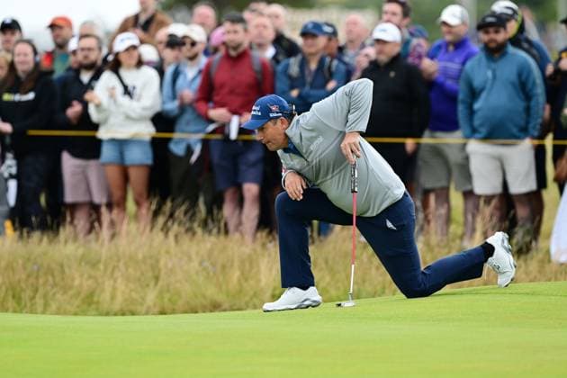 Padraig Harrington on the 4th Green The British Open Championship, Day Two, Golf, Royal Troon, Troon, UK - 19 July 2024  Copyright: xGreigxCowie Shutterstockx 14587995ar