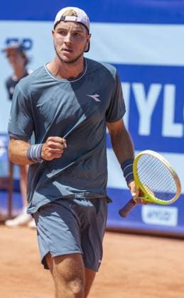 International Tennis match - EFG Swiss Open Gstaad Gstaad Switzerland, 07 19 2024: Jan-Lennard Struff (GER) in action during EFG Swiss Open. during EFG Swiss Open Gstaad, International Tennis match in Gstaad, Switzerland, July 19 2024 Gstaad Switzerland  Copyright: xIPAxSport ABACAx