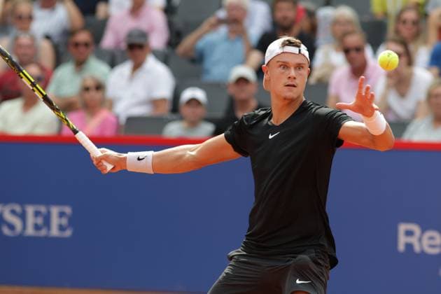 Tennis Men ATP, Tennis Men Tour 500 European Open Hamburg, Hamburg Open ATP 500 2024 , 19 07 2024 , Holger Rune DEN plays a forehand Copyright: FernandoxSoares