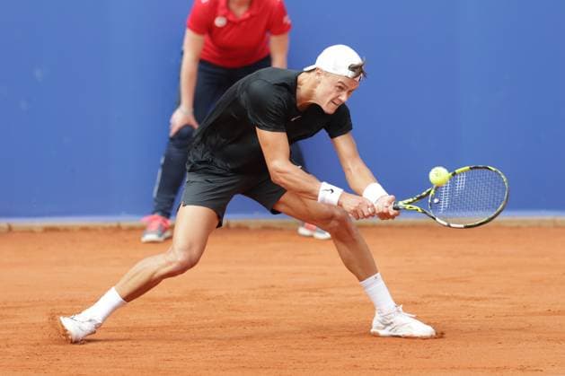 Tennis Men ATP, Tennis Men Tour 500 European Open Hamburg, Hamburg Open ATP 500 2024 , 19 07 2024 , Holger Rune DEN plays a backhand Copyright: FernandoxSoares