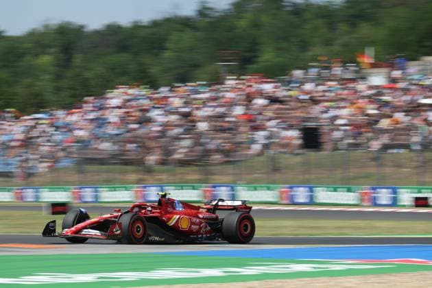 55 Carlos Sainz ESP, Scuderia Ferrari HP , F1 Grand Prix of Hungary at Hungaroring on July 19, 2024 in Budapest, Hungary Photo by HOCH ZWEI Budapest Hungary